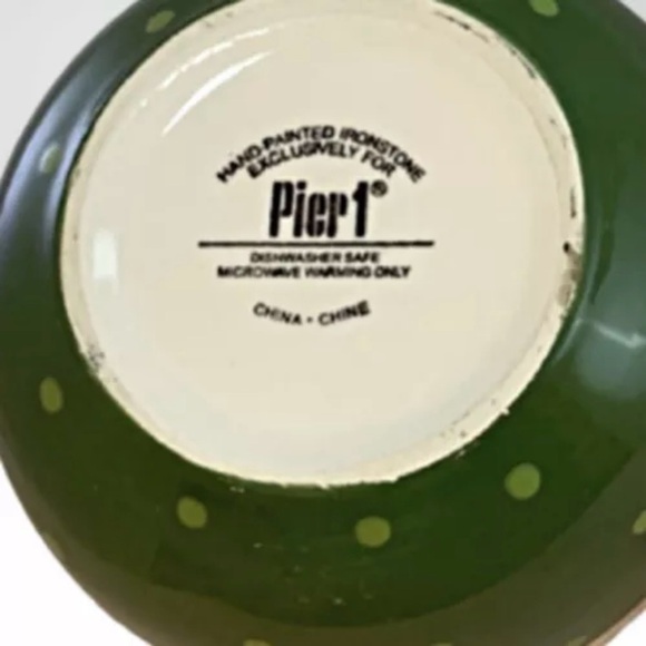 Vintage Pier 1 Christmas Tree Tea For One Stackable Teapot Set Ironstone 1990s - Picture 8 of 9